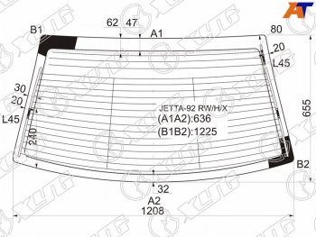 4 899 р. Стекло заднее (Цвет зеленый Обогрев Антенна) Volkswagen Jetta 91-98  Vento 92-95 XYG JETTA-92 RW/H/X  с доставкой в г. Вологда. Увеличить фотографию 2