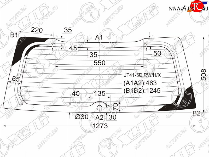 7 199 р. Стекло заднее (Цвет зеленый Обогрев 5D WGN) Mitsubishi Lancer 02-10  Lancer Cedia 00-03 XYG JT41-5D RW/H/X  с доставкой в г. Вологда