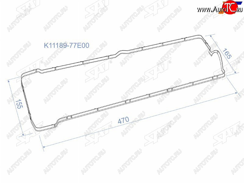 221 р. Прокладка клапанной крышки SZ J20A 96-05, EscudoGrand Vitara SAT K11189-77E00  с доставкой в г. Вологда
