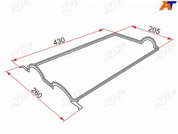 Прокладка клапанной крышки TOYOTA COROLLA,LEVIN,TRUENO 4AGE 95-00 SAT K11213-16021