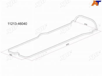 Прокладка клапанной крышки TY 1JZ2JZ-FSE, 00- Mark 110BrevisProgresVerossa SAT K11213-46040