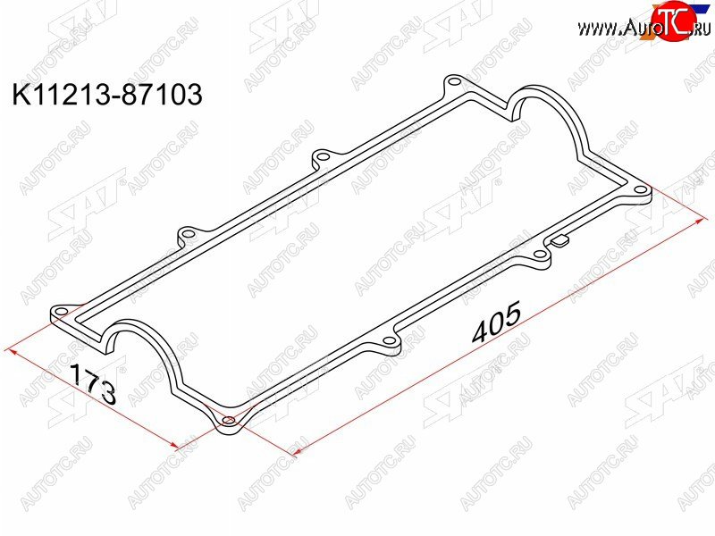 233 р. Прокладка клапанной крышки TYDH HCEJ Terios, Cami J100 SAT K11213-87103  с доставкой в г. Вологда