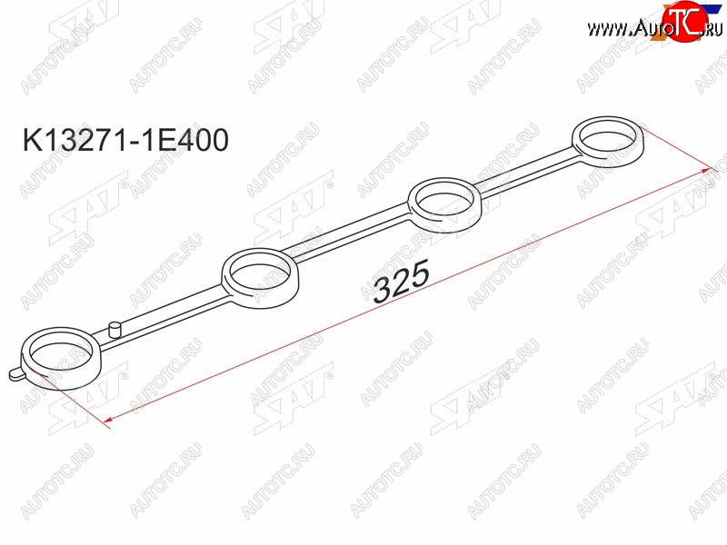 182 р. Прокладка свечных колодцев NS KA24DE 97-, U30N30W30 SAT K13271-1E400  с доставкой в г. Вологда