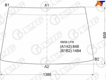 Стекло лобовое Toyota Lite Ace 85-91  Lite Ace Truck 96-06  Town Ace Truck 85-06 XYG KM36 LFW