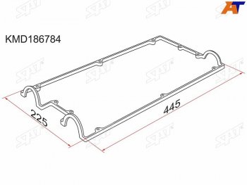 Прокладка клапанной крышки MMC 4G63 DOHC 91- SAT KMD186784