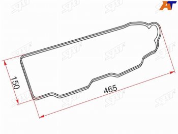 Прокладка клапанной крышки MMC 4G634G64 SOHC, HY Starex 2.4 SAT KMD130494