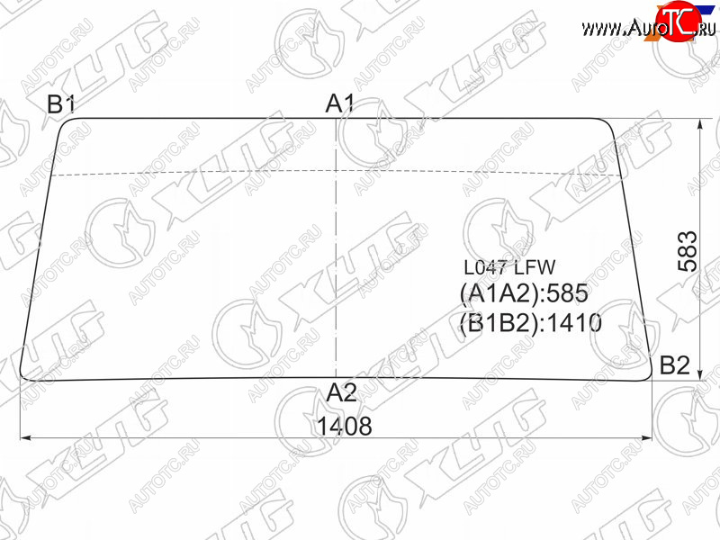 4 999 р. Стекло лобовое Mitsubishi Pajero 81-90  Hyundai Galloper 91-07 XYG L047 LFW  с доставкой в г. Вологда