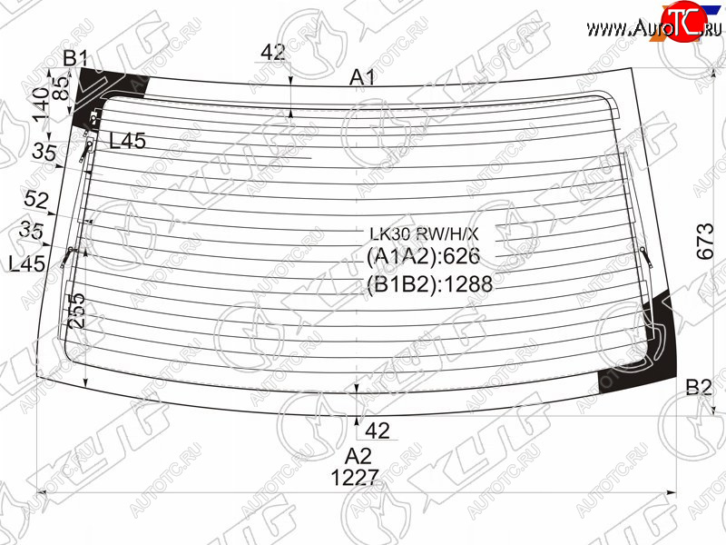 8 699 р. Стекло заднее (Цвет зеленый Обогрев Антенна) Toyota Belta 05-12  Vios 07-13  Yaris 05-13 XYG LK30 RW/H/X  с доставкой в г. Вологда