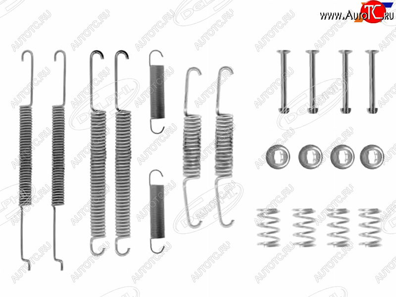 1 099 р. Комплект монтажный тормозных колодок VAG OCTAVIA 96-04ROOMSTER 10- DELPHI LY1206  с доставкой в г. Вологда
