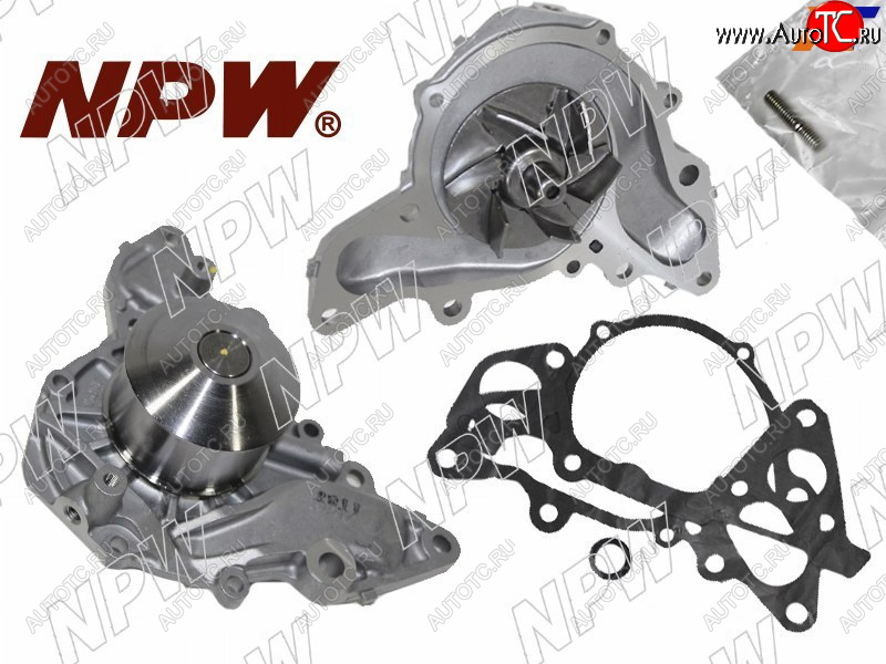 3 799 р. Насос водяного охлаждения с прокладкой 6G7273 NPW  Mitsubishi Pajero Sport  PA (2004-2008) рестайлинг  с доставкой в г. Вологда