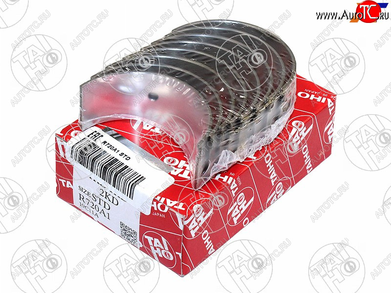 2 099 р. Вкладыши коренные к-т STD TOYOTA 4RUNNERDYNAFORTUNERHIACEHILUXLC PRADO 1KZ-TE1-2KD-FTV 02- TAIHO M720A1 STD  с доставкой в г. Вологда