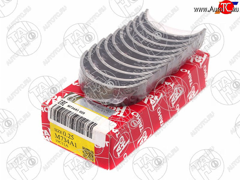2 259 р. Вкладыши коренные к-т 0,25 TOYOTA AURISCOROLLAPRIUS 1ZR-FE1ZR-FAE 08-                             TAIHO M734A1 025  с доставкой в г. Вологда