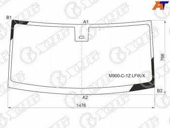 Стекло лобовое (Одна камера) Daihatsu Thor 16-20  Subaru Justy 16-  Toyota Roomy 16-  Tank 16- XYG M900-C-1Z LFW/X