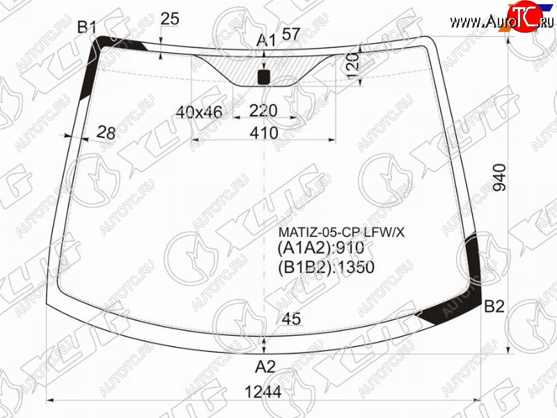 4 999 р. Стекло лобовое Chevrolet Spark 05-10  Daewoo Matiz 05-11 XYG MATIZ-05-CP LFW/X  с доставкой в г. Вологда