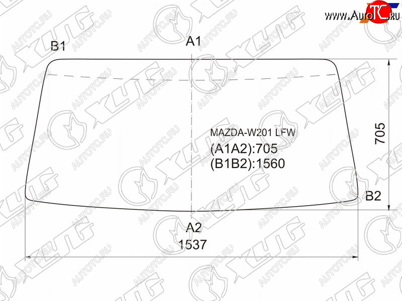 6 249 р. Стекло лобовое Mazda Titan 89-00 XYG MAZDA-W201 LFW  с доставкой в г. Вологда