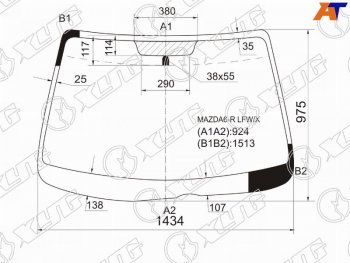 Стекло лобовое Mazda Atenza 02-07 XYG MAZDA6-R LFW/X