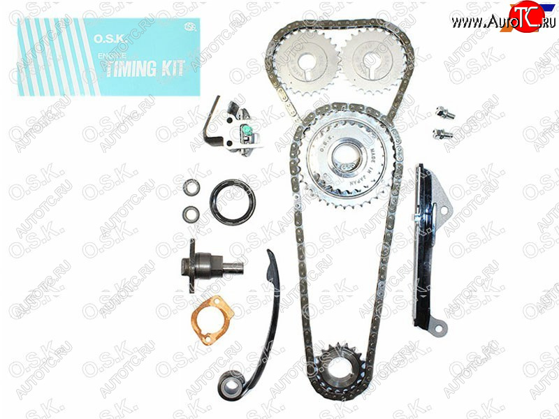 29 649 р. Комплект для замены цепи ГРМ NISSAN SUNNYPULSAR GA15-16DE 94- (2 шестерни распредвала) OSK N119KF  с доставкой в г. Вологда