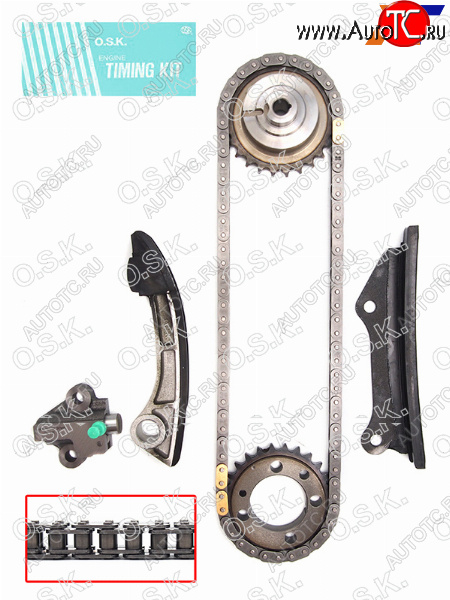 13 249 р. Комплект для замены цепи ГРМ NISSAN PATROLTERRANOSAFARI ZD30DDTI 04-07 OSK N129X  с доставкой в г. Вологда