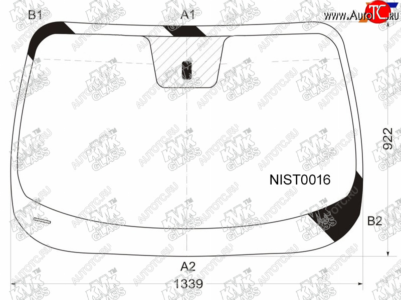 4 849 р. Стекло лобовое NISSAN JUKE 10- KMK NIST0016, nist0016 KMK NIST0016  с доставкой в г. Вологда
