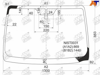 Стекло лобовое NISSAN NOTE 05-13 (RHD)                                                               KMK NIST0031