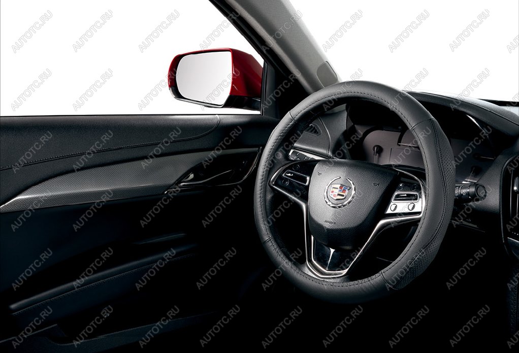 1 059 р. Оплётка на руль (37-39см GL2008 натурал.кожа) Автопилот   (черный)  с доставкой в г. Вологда