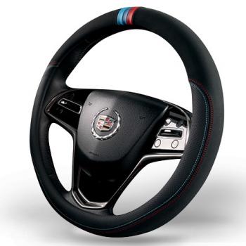 Оплётка на руль (37-39см GP 2109 кож/зам+замша) Автопилот SSANGYONG Torres 1 J100 (2022-2025) (черный)