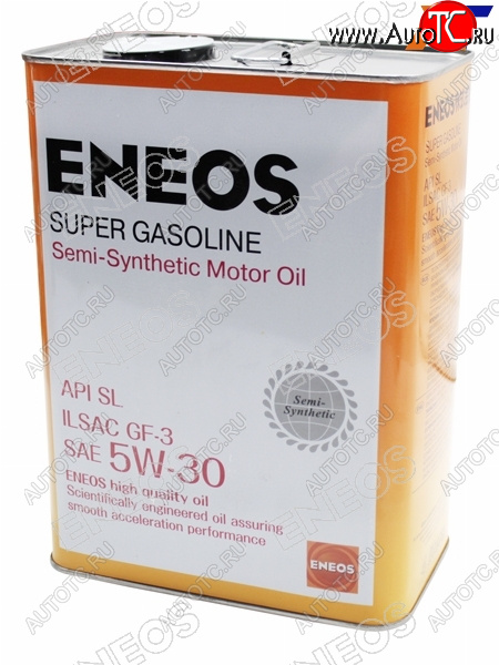 3 599 р. Масло моторное полусинтетическое ENEOS Super Gasoline 5W-30 SL, GF-3 4л ENEOS OIL1361  с доставкой в г. Вологда