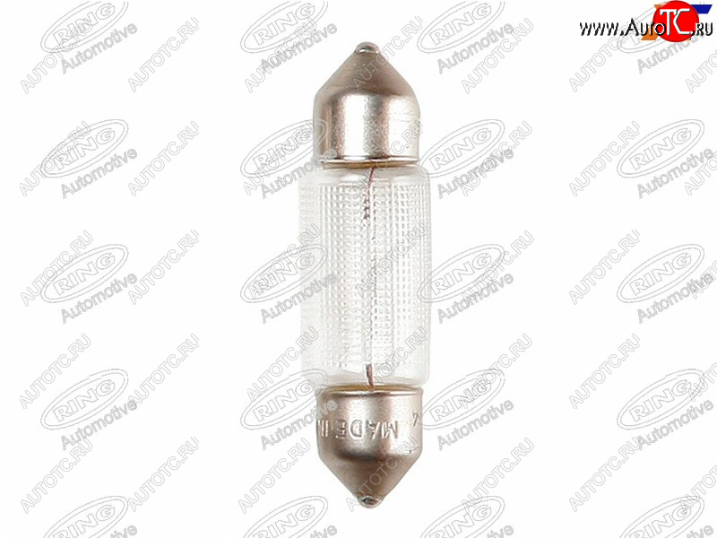 57 р. Лампа дополнительного освещения C5W Софитная 11 X 44  12V 10W                                        RING R264  с доставкой в г. Вологда