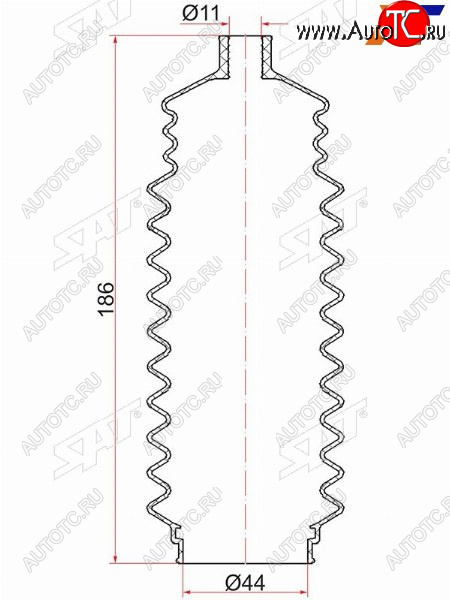 399 р. Пыльник рулевой рейки NISSAN PRIMERA 96-01SUNNY B14 94-99PULSAR N15 95-00HONDA ACCORD C.. 94-98 SAT R-2542  с доставкой в г. Вологда