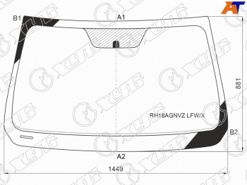 Стекло лобовое Geely Atlas 16-22 XYG RH18AGNVZ LFW/X