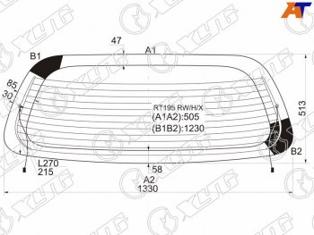 Стекло заднее (Цвет зеленый Обогрев) Toyota Caldina (T190) 92-02  Carina E 92-98 XYG RT195 RW/H/X