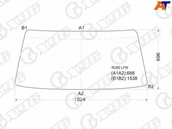 Стекло лобовое Toyota Dyna 84-95  Hiace Truck 85-89  ToyoAce 84-95 XYG RU60 LFW