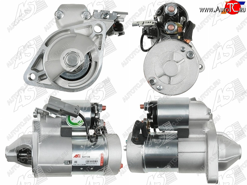 12 399 р. Стартер Nissan Bluebird Sylphy 00-05 (1,2 kW Z=8) AS-PL S2113S  с доставкой в г. Вологда