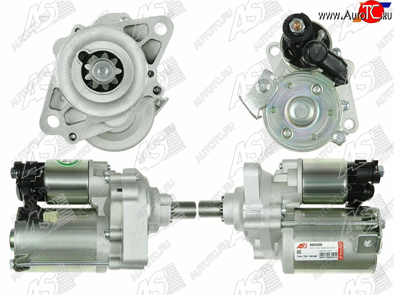 13 399 р. Стартер Honda Accord 97-03  Odyssey 97-04  Shuttle 95-00  Avancier 99-03 (1,6 kW Z=9) AS-PL S9329S  с доставкой в г. Вологда