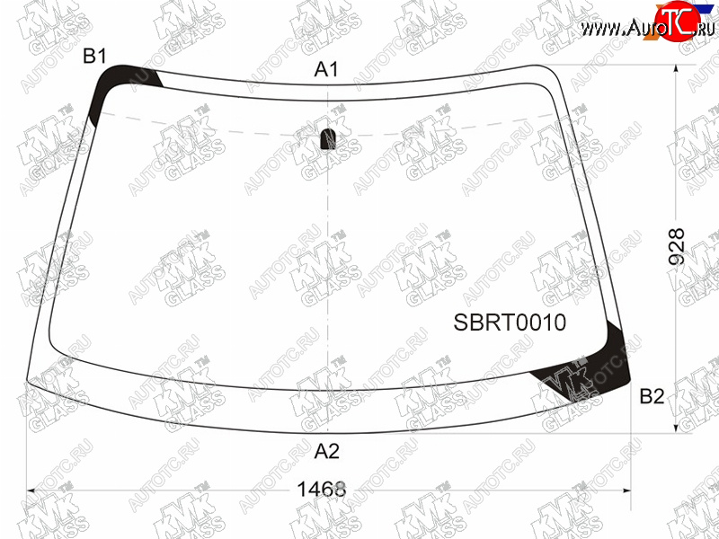 5 249 р. Стекло лобовое SUBARU IMPREZA 5D WGN 00-07                                                           KMK SBRT0010  с доставкой в г. Вологда