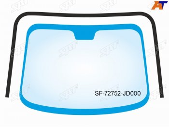 Молдинг лобового стекла (П-образный) Nissan Qashqai 06-13  Dualis 07-14  Qashqai+2 08-14 SAT SF-72752-JD000