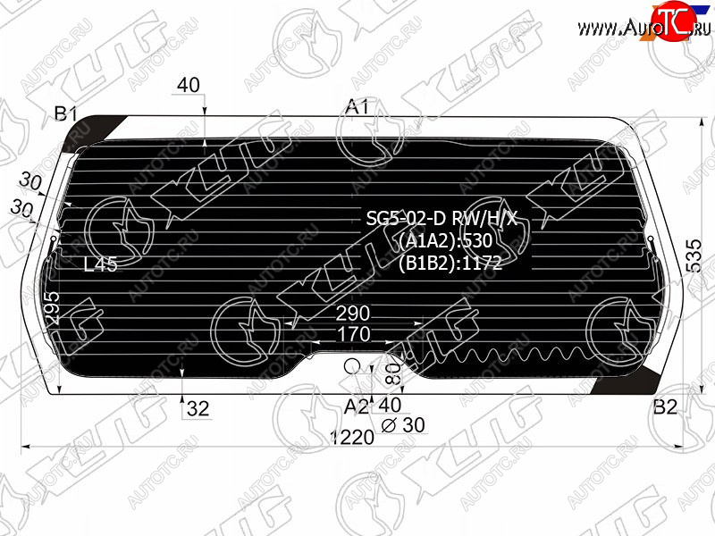 9 299 р. Стекло заднее (Затемненное Обогрев) Subaru Forester 02-05 XYG SG5-02-D RW/H/X  с доставкой в г. Вологда