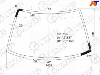 Стекло лобовое Honda Civic 87-91 XYG SH3 LFW/X