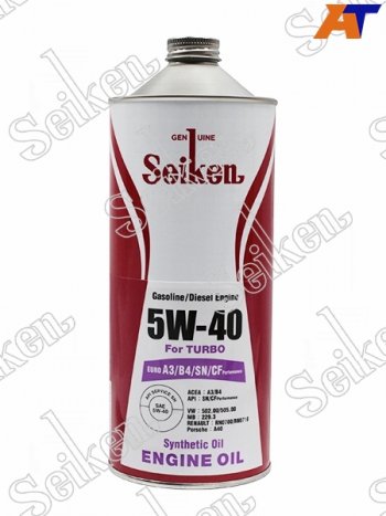 Масло моторное SEIKEN SYNTHETIC A3B4SNCF 5W-40 1л SEIKEN SKA3B4SN5W40C1