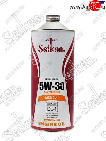 949 р. Масло моторное SEIKEN SYNTHETIC DL-1 5W-30 1л SEIKEN SKDL15W30C1  с доставкой в г. Вологда