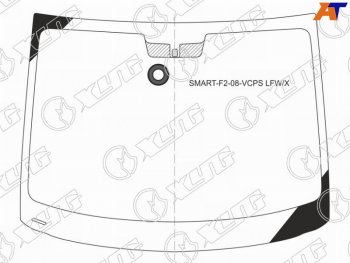 6 449 р. Стекло лобовое (Датчик дождя) Smart Fortwo 06-15 XYG SMART-F2-08-VCPS LFW/X  с доставкой в г. Вологда. Увеличить фотографию 3