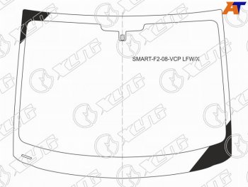 5 999 р. Стекло лобовое Smart Fortwo 06-15 XYG SMART-F2-08-VCP LFW/X  с доставкой в г. Вологда. Увеличить фотографию 2