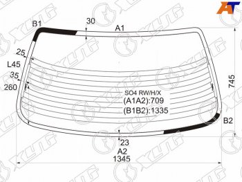 8 799 р. Стекло заднее (Цвет зеленый Обогрев 4D SED) Honda Civic 95-00  Civic Ferio 95-00  Civic EURO 95- XYG SO4 RW/H/X  с доставкой в г. Вологда. Увеличить фотографию 2