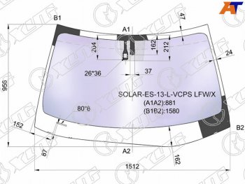23 399 р. Стекло лобовое (Атермальное Датчик дождя Молдинг) XYG Lexus ES350 XV60 рестайлинг (2015-2018)  с доставкой в г. Вологда. Увеличить фотографию 2