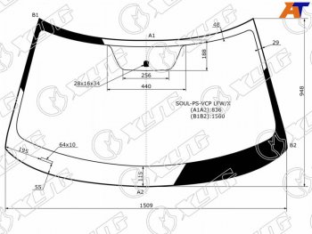 Стекло лобовое Kia Soul 13-19 XYG SOUL-PS-VCP LFW/X