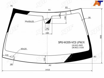 Стекло лобовое + дд MERCEDES-BENZ C-CLASS (W205) 14-                                                 SAT SPG-W205-VCS LFW/X