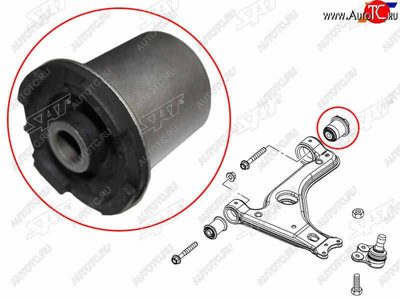 419 р. Сайлентблок Opel Astra 98-13  Zafira 99-14  Astra Family 11-14  Astra GTC 04-15  Subaru Traviq 0 SAT ST-0352324  с доставкой в г. Вологда