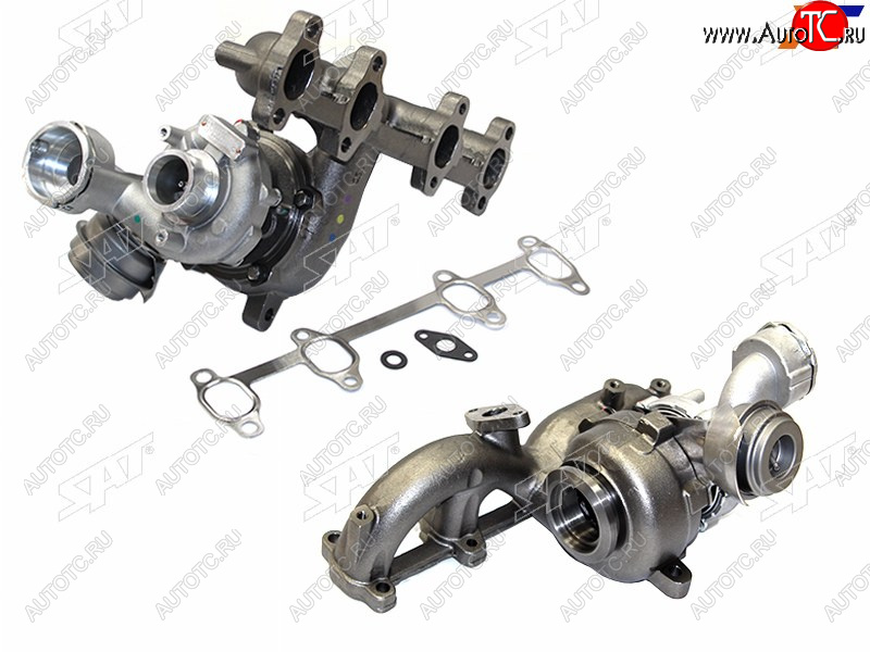 23 599 р. Турбина Audi A3 00-13  A4 00-12  Skoda Octavia 04-13  Volkswagen Golf 03-09  Jetta 05-10  Passa SAT ST-038 253 010 D  с доставкой в г. Вологда