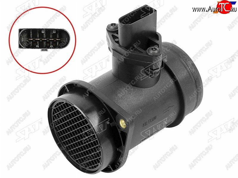 2 799 р. Датчик расхода воздуха 1.8T AWTAWM AUDI A6 02-05Superb 02-08Passat 01-05 SAT ST-06A 906 461 NX  с доставкой в г. Вологда