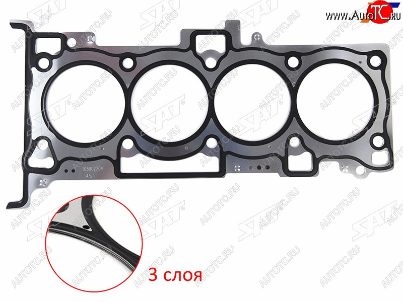 1 129 р. Прокладка ГБЦ 4G69 2.4 SAT Mitsubishi Outlander GF 2-ой рестайлинг (2015-2018)  с доставкой в г. Вологда